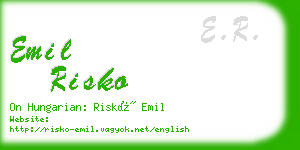 emil risko business card